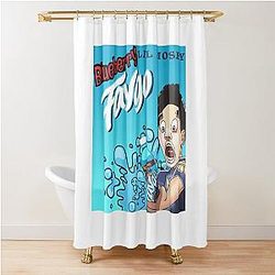Blueberry Faygo Lil Mosey T Shirt Shower Curtain