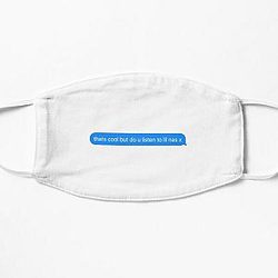 Lil Nas X Face Masks - do you listen to lil nas x text message  Flat Mask RB2103