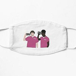 Lil Nas X Face Masks - Lil Nas X, Jack Harlow - INDUSTRY BABY Flat Mask RB2103