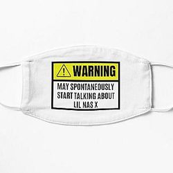 Lil Nas X Face Masks - May spontaneously start talking about lil nas X - lil nas X lover Flat Mask RB2103