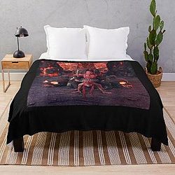 Lil Nas X Blanket - Lil Nas X Official Satan Montero T-Shirt Throw Blanket RB2103