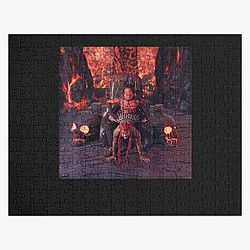 Lil Nas X Puzzles - Lil Nas X Official Satan Montero T-Shirt Jigsaw Puzzle RB2103