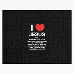 Lil Nas X Puzzles - I LOVE JESUS - LIL NAS X MONTERO Jigsaw Puzzle RB2103