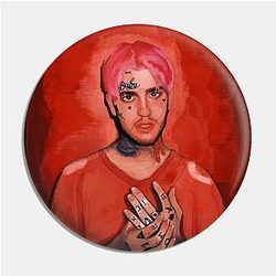 Lil Peep Pins - Lil Peep Digital Portrait Pin TP1107