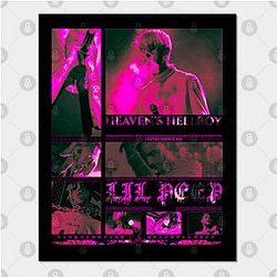 Lil Peep Posters - Lil Peep Pink Poster TP1107