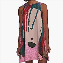Lil Pump - Head Only A-Line Dress