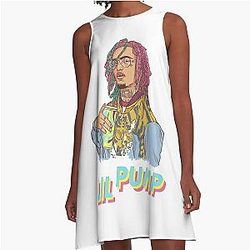 Lil Pump Street Art A Line Dress