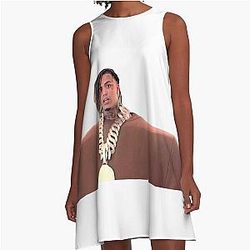 Lil Pump I Love It Music Video Boxy Outfit Aline Dress