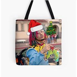 Lil Pump Christmas Gucci Gang Tote Bag
