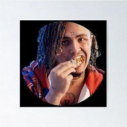 Lil Pump Chicken Sticker Poster