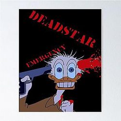 Deadstar Donald Suicide T Shirt Lil Pump Design 2017 Poster