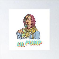 Lil Pump Street Art Poster