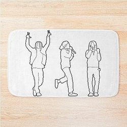 Minimal Lil Pump Silhouette Bath Mat