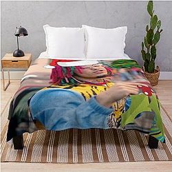 Lil Pump Gucci Gang Throw Blanket