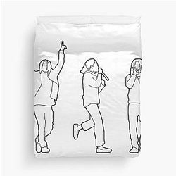 Minimal Lil' Pump Silhouettes Duvet Cover