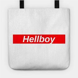 Lil Peep Bags - HellBoy  Red Box Logo Tote