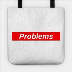 Lil Peep Bags - Problems  Red Box Logo Tote