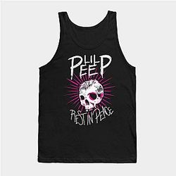Lil Peep Tank Tops - RIP PEEP TRIBUTE Tank Top