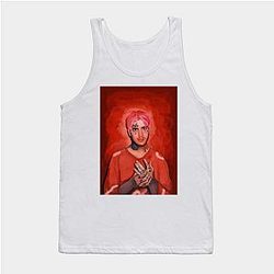 Lil Peep Tank Tops - Lil Peep Digital Portrait Tank Top