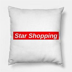 Lil Peep Pillows - Star Shopping  Red Box Logo Pillow