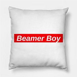 Lil Peep Pillows - Beamer Boy  Red Box Logo Pillow
