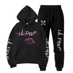 Lil Peep Hoodies - Hoodie Angry Girl Hoodie and Sweatpants