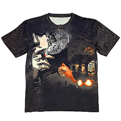 Smoking Skull Moon LA 0605 Lil Peep T-Shirts