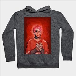 Lil Peep Hoodies - Lil Peep Digital Portrait Hoodie
