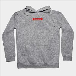 Lil Peep Hoodies - Problems  Red Box Logo Hoodie
