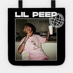 Lil Peep Bags - Aesthetic Lil Peep 'Smoke and Drink' Design Tote