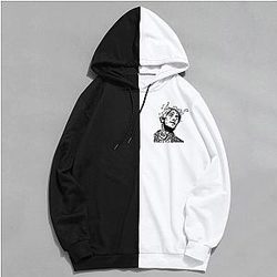 Lil Peep Hoodies - Lil Peep Graphic Dual Color Hoodie