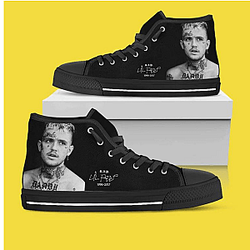 Lil Peep Printed Shoes - Canvas Lil Peep Fashion Shoes
