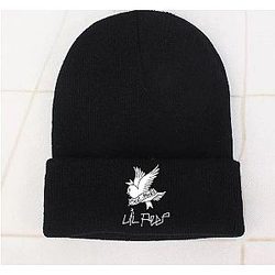 Lil Peep Beanies - Hip Hop singer Knitted winter hat Cotton men women