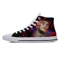 Lil Peep Shoes - Lil Peep Printed Retro Shoes