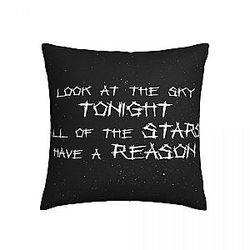 Lil Peep Throw Pillows Cover - Star Lyrics Signed Pillow Cover