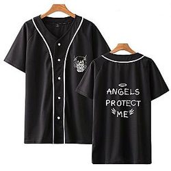 Lil Peep T-shirts - Angels Protect Me Baseball Shirt