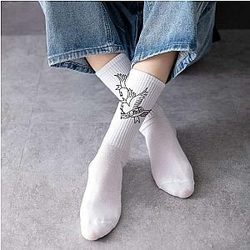 Lil Peep Socks - Lil Peep Bird Cotton Sock