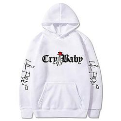 Lil Peep Hoodies - Lil Peep Rose Crybaby Pullover Hoodie