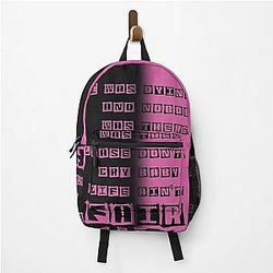 Don't Cry Baby Life Ain't Fair - Lil Peep Quotes Backpack