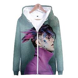 Lil Peep Jacket - Fashion Design Printed Zipper Jackets