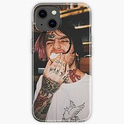 Lil Peep Cases - Lil Peep aesthetic portrait  iPhone Soft Case