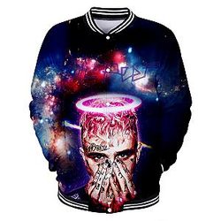 Lil Peep Jacket - Casual Long Sleeve Baseball Jacket