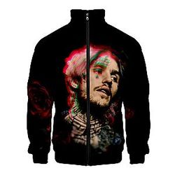 Lil Peep Zipper Jacket - 3D Print Streetwear Jackets