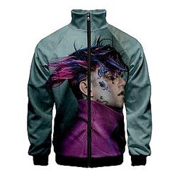 Lil Peep Zipper Jacket - 3D Print Streetwear Long Sleeve Jackets