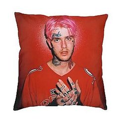 Lil Peep Throw Pillows Cover - Red Tribut Throw Pillow Cover