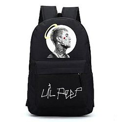Lils Peeps Printed Canvas Backpack - Student Backpack Back To SchoolBags Travel Bags