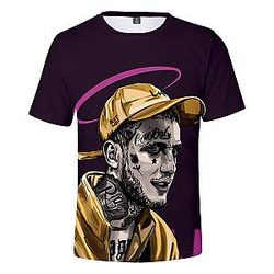 Lil Peep 3D T-shirt - Fashion Casual Short T-shirts