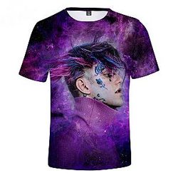 Lil Peep T-shirt - 3D Print Short Sleeve T-shirts