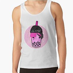 Lil Peep Tank Tops - Lil Peep Bubble Tea Tank Top