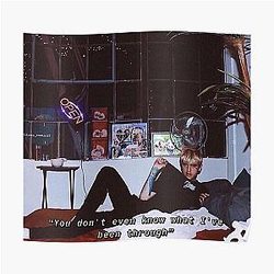 Lil Peep Posters - Lil Peep Quote Tribute Blonde Poster